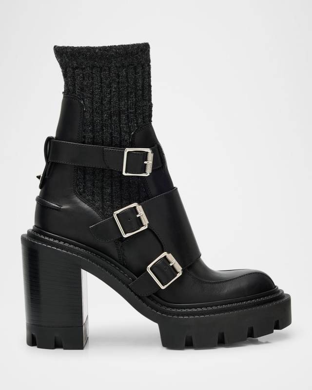 Cortinetta College Red-Sole Ankle Boots